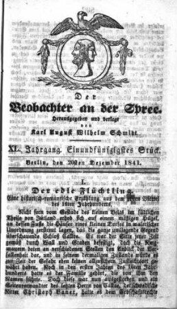 51. Stueck, 20. Dezember 1841