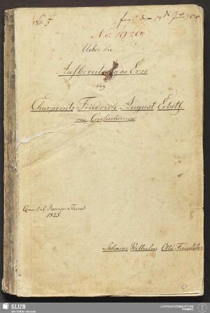 Ueber die Aufbereitung der Erze bey Churprintz Friedrich August Erbst: zu Großschirma - 18.6584 4.