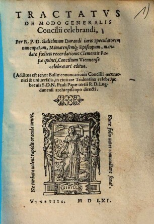 Tractatvs De modo Generalis Concilii celebrandi
