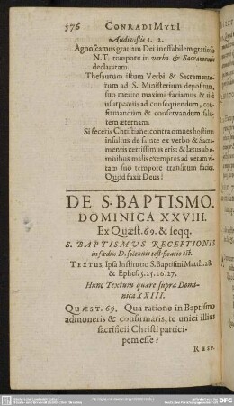 Dominica XXVIII. Ex Quaest. 69. & seqq.