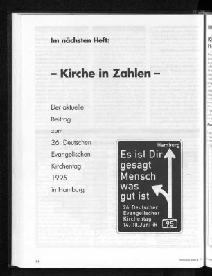 Im nächsten Heft: Kirche in Zahlen