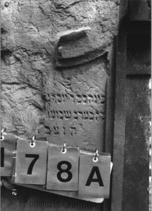 Grabstein 178 [Hahn S. 61 Grab-Nr. 1452]: Grabstein 178A [Hahn S. 61 Grab-Nr. 1452]