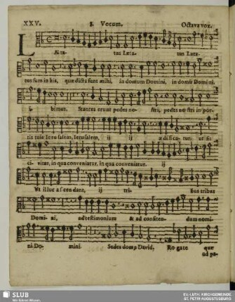 XXV. Laetatus sum
