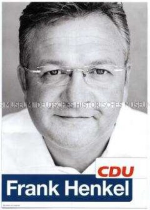 Propagandaschrift der CDU mit einem Porträt ihres Spitzenkandidaten bei der Berlin-Wahl 2011