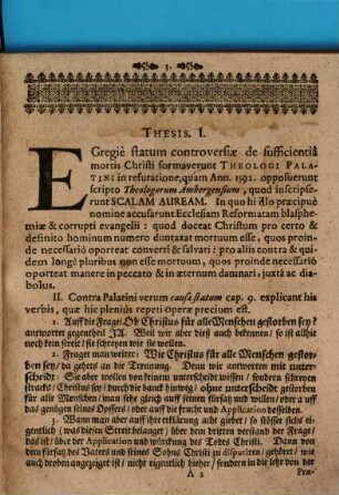 Cunradi Bergii ... Disputationes duae de sufficientia & efficacia mortis Christi : anno 1641 Bremae habitae et excusae, nunc denuo in lucem editae