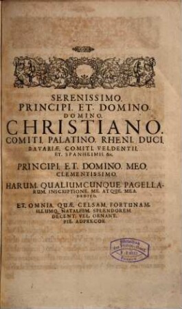 Theatrum nobilitatis Europeae : tabulis, progonologicis praecipuorum in cultiori Christiano orbe magnatum et illustrium progenitores CXXIIX, LXIV, aut XXXII, iusto ordine repraesentantibus exornatum, [1]