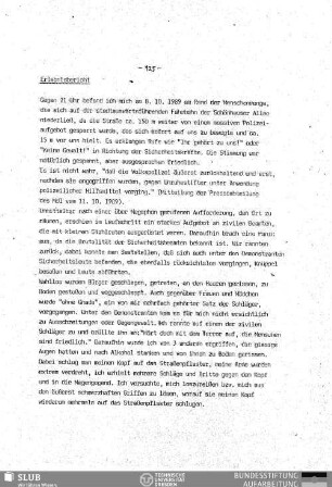 Erlebnisbericht