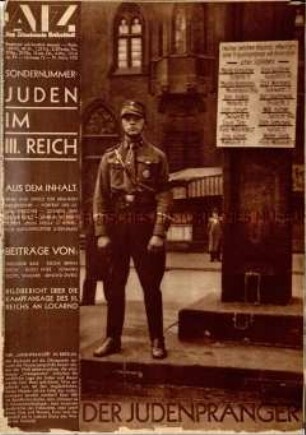 Sondernummer der AIZ über Juden im 3. Reich, Jg. 15 (1936), Nr. 12