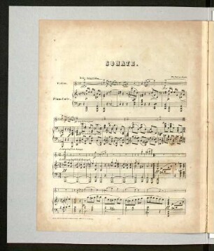 Sonate. [Violine & Pianoforte]