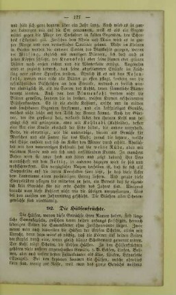 92. Die Hülsenfrüchte