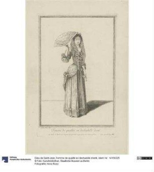 Femme de qualité en deshabillé d'esté