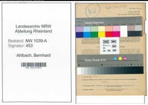 Entnazifizierung Bernhard Ahlbach , geb. 29.07.1901 (Friseurmeister)
