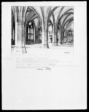 Der große Saal im Schloß zu Marburg