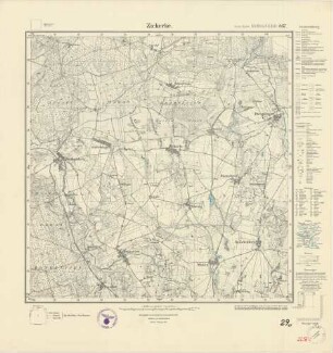 2256 (alte Nr.: 867) Zickerke, Meßtischblatt (4cm - Karte)