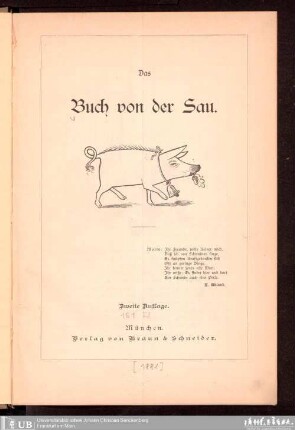 Das Buch von der Sau