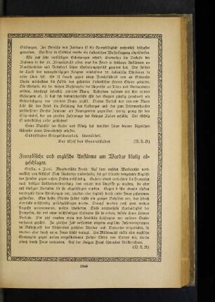 Französische und englische Anstürme am Wardar blutig abgeschlagen.