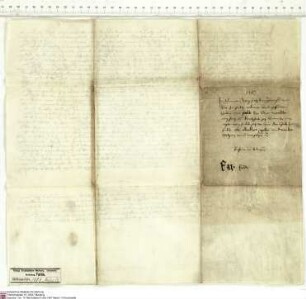 Heinrich Knorr, Kleriker des Bistums Würzburg und öffentlicher Notar kraft kaiserlicher Autorität, bekundet, dass in Anwesenheit seiner selbst, de...
