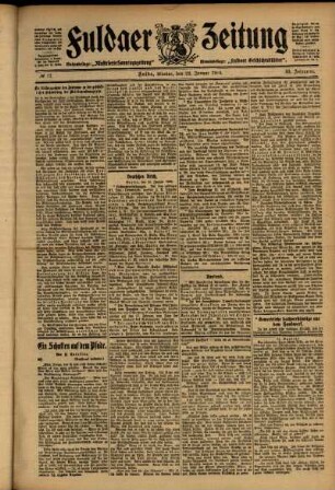 Ausgabe vom Montag, den 22. Januar 1906.