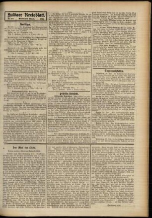 Zweite Ausgabe vom Mittwoch, den 27. November 1912.