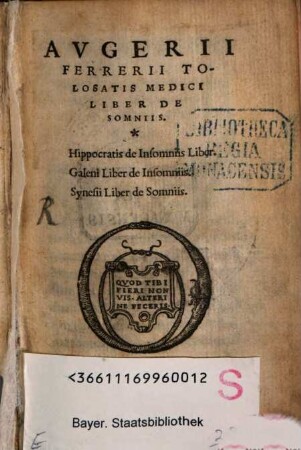 Liber de Somniis