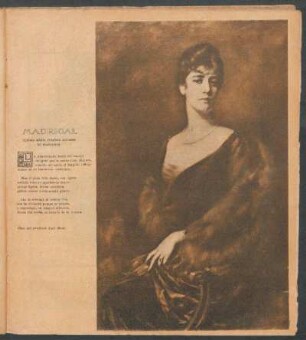 Señora María Eugenia Aguirre de Ibarguren - Óleo del profesor Luis Boni : Madrigal