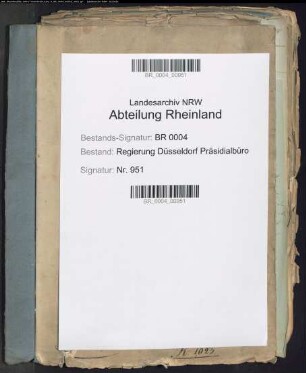 Errichtung einer Blindenanstalt in der Rheinprovinz (spätere Provinzialblindenanstalt in Düren)