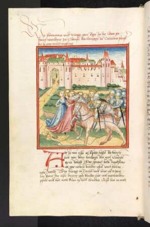 Die entführte Florentine wird von Clarisse von Calaber begrüßt