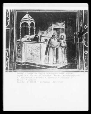 Marien- und Christusleben, Jüngstes Gericht, Allegorien der Tugenden und Laster — Marien- und Christusvita — Die Verstoßung Joachims aus dem Tempel