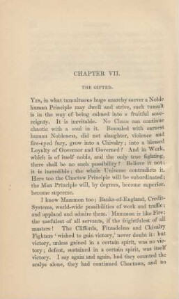 Chapter VII. The Gifted