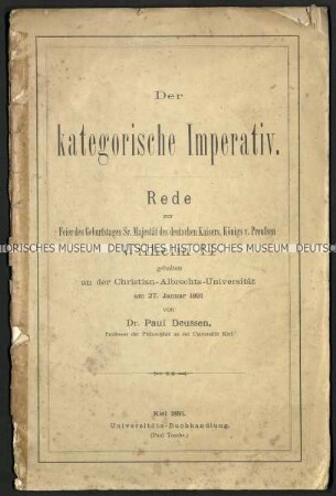 Rede aus Anlass des 32. Geburtstages von Kaiser Wilhelm II.