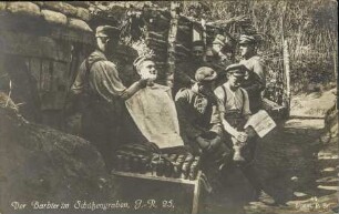 Der Barbier im Schützengraben. J.-R. 25.