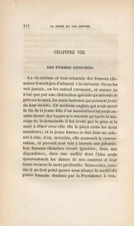 Chapitre VIII. Des femmes Chinoises
