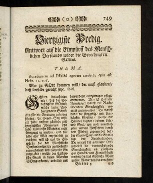 749-769, Vierzigste Predigt