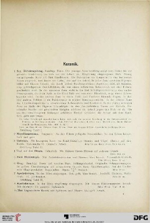 Keramik (Nr. 1-161)