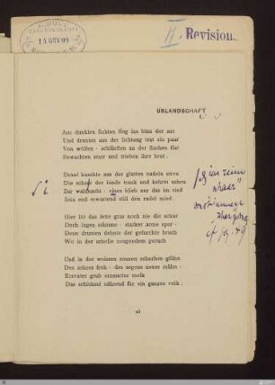 Urlandschaft : [SW V: keine Sigle]; [SW V, S. 37/111]