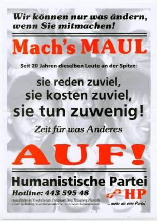 HP, Bundestagswahl 1998