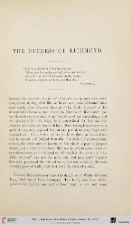 The Duchess of Richmond
