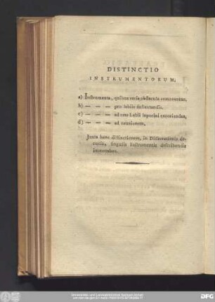 Distinctio Instrumentorum.