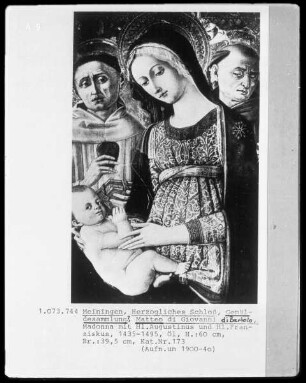 Madonna mit dem heiligen Augustinus und dem heiligen Franziskus