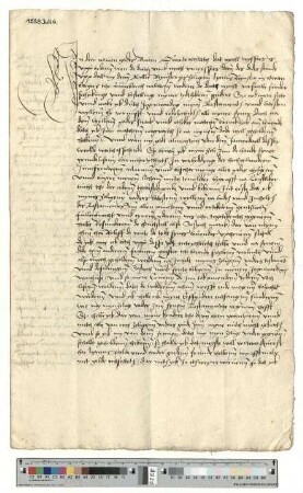 Testament der Cillie Reynstorps, Witwe des Bürgers Hans Reynstorp, beglaubigt durch die Ratsmannen Lenhardt Tobyngk und Brant Tzerstede.