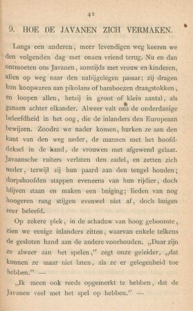 9. Hoe de Javanen zich vermaken