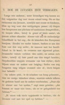 9. Hoe de Javanen zich vermaken