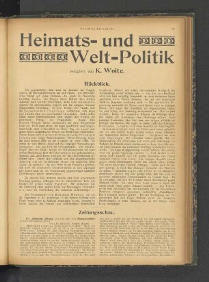 Heimats- und Welt-Politik