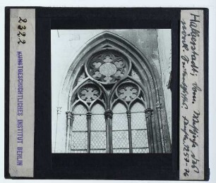 Halberstadt, Dom : Außenansicht, Maßwerkfenster, N-Seitenschiff