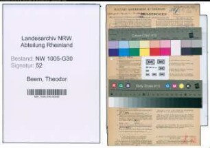Entnazifizierung Theodor Beem , geb. 05.07.1892 (Schaffner)