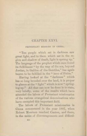 Chapter XXVI. Protestant Missions in China.