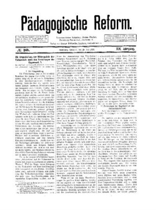 Die Umgestaltung der Bildungsziele der Volksschule nach den Forderungen der Gegenwart :(Fortsetzung folgt)]