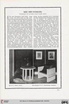 Eine Miet-Wohnung: eingerichtet von Architekt Gustav Goerke - Berlin