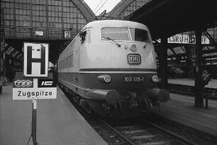 Einführung eines Systems von Intercity-Zügen mit dem Winterfahrplan der Deutschen Bundesbahn