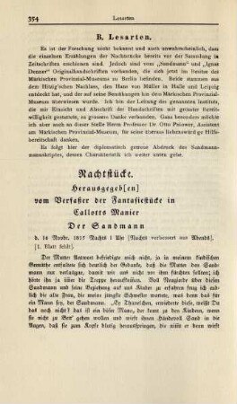 B. Lesarten
